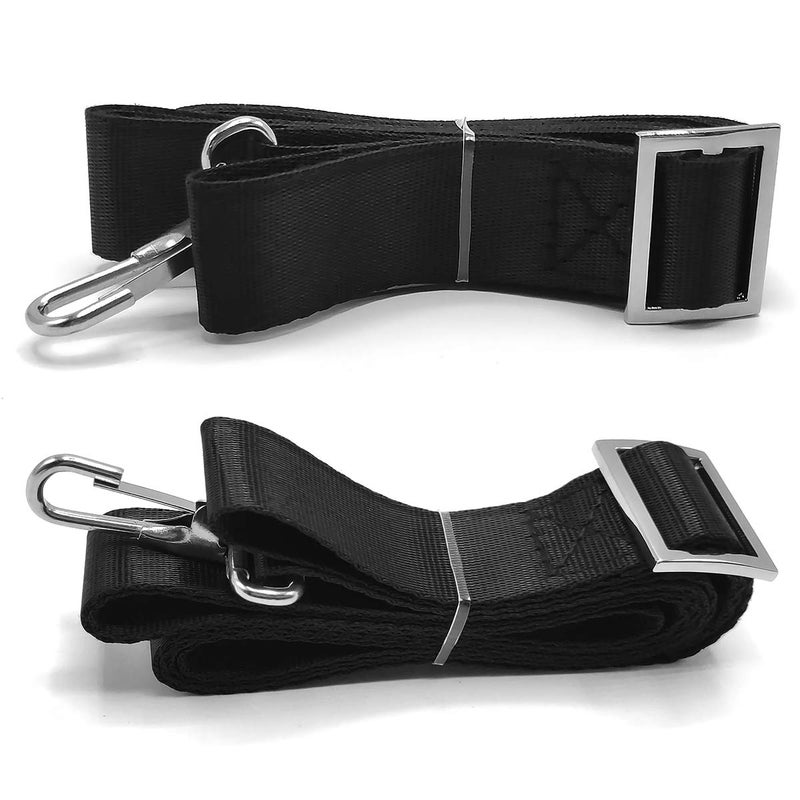 Amadget 2 PCS Adjustable Bimini Boat Top Strap Loops Single Snap Hook 28"~60" Boat Awning Marine Webbing Hardware - Image 4